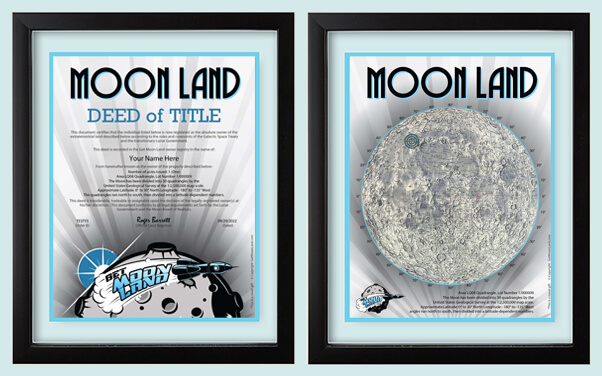 land on the moon deed